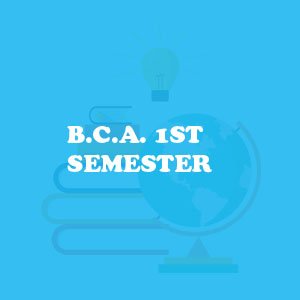 BCA 1st Semester